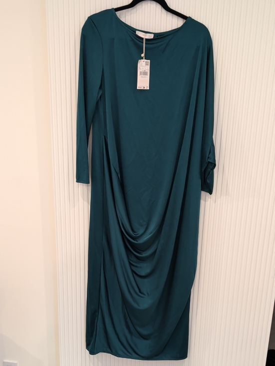 Mango Dresses & Skirts - Satin draped Maxi dress MANGO UK 14